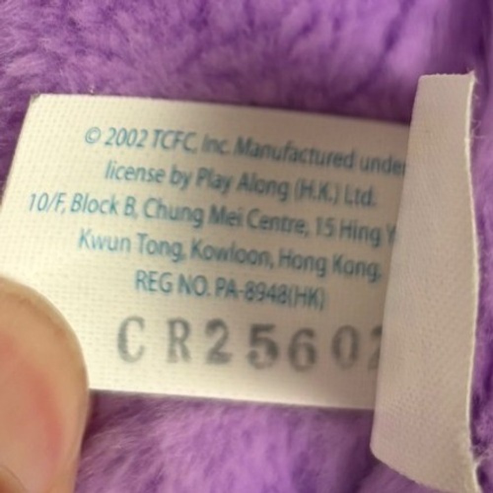 Vintage Care Bears Share Bear Purple Plush 2002 Lollipop 13inch Stuffed Toy Y2K - Picture 8 of 11